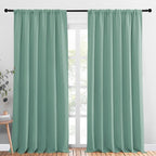 NICETOWN 2 Panels Blackout Curtains, Rod Pocket Thermal Insulated Drapess by NICETOWN