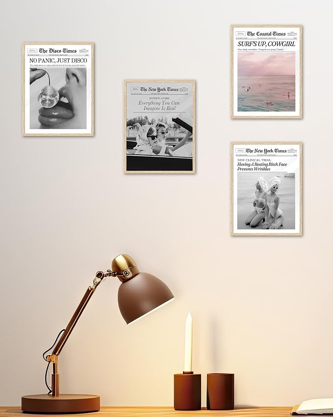 iHery Funny Having A Prevents Wrinkles Framed Trendy Hot Girls NewsPaper Wall - Image 4