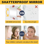 JEOYOO Wall Mirror Full Length, on Door Mirrors, Cheap Mirror Acrylic, - Image 6