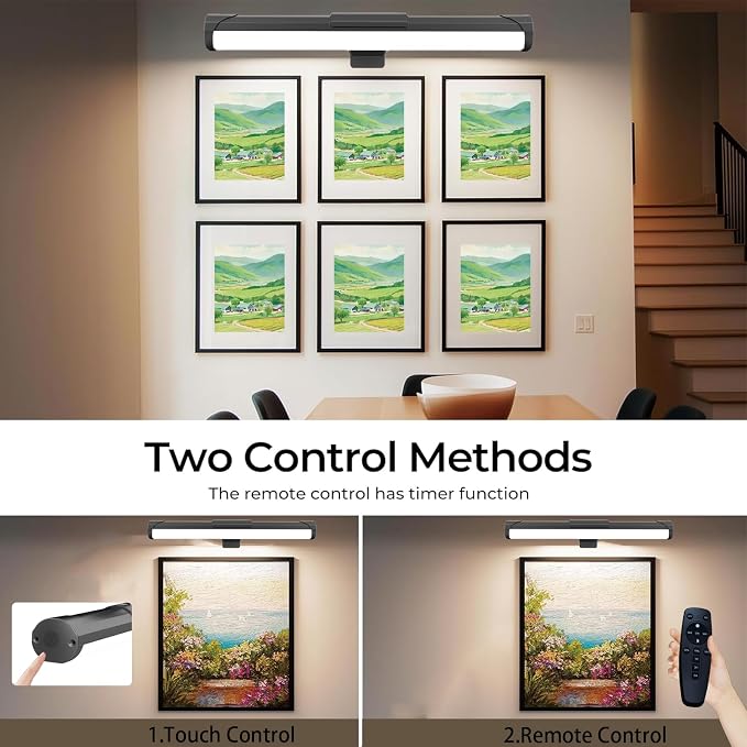 MIOBLUE Picture Light Battery Operated, 13.8in Wireless Art Light - Image 5