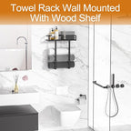Towel Racks for Bathroom Wall Mounted, Xstydes Metal Towel Holder - Image 4