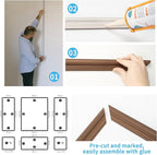 Art3d Pre-Cut Wall Molding Set of 6 pcs, Ready-to-Assemble Wainscoting Panels - Image 8