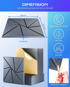 22 Pack Acoustic Panels, Sound Proof Foam Panels - Image 3