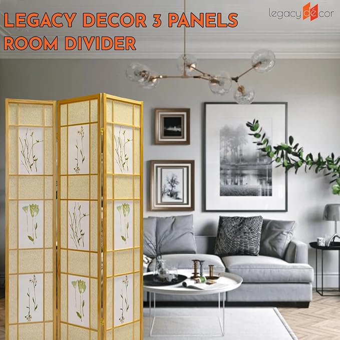 Legacy Decor 4 Panels Room Divider - Image 2