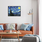 Van Gogh Canvas Wall Art: Starry Night Painting Famous Art Prints Posters Black - Image 6