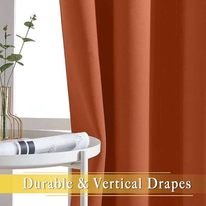 NICETOWN Blackout Curtains 54 Inches Long, Thermal Insulated Room Darkening - Image 6