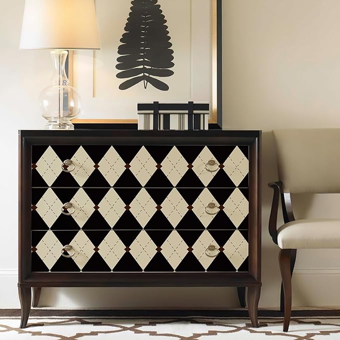 Simon&Siff Retro Checkered Peel and Stick Wallpaper Black and White Cream - Image 4