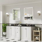 28x36 Inch White Bathroom Mirror - Image 4
