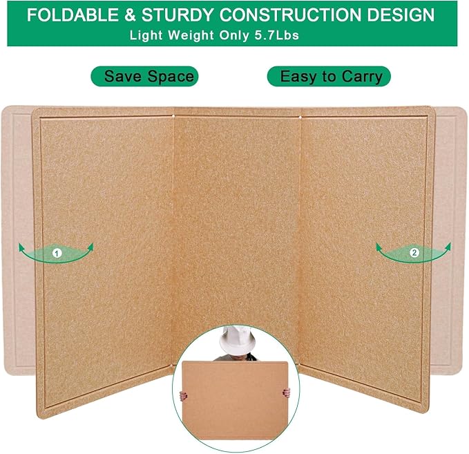 Large Bulletin Board, 48 X 36 inches Cork Board - Image 7