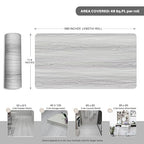Wood Grain Peel and Stick Floor Tiles – 11.8” Width, Full Roll Length of 590" – - Image 6