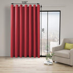 BONZER Room Divider Curtain Total Privacy Wide Blackout Room Darkening Grommet - Image 4