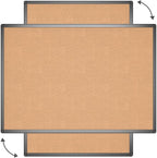 VIZ-PRO Cork Notice Board, 48 X 36 Inches, Cork Bulletin Board - Image 3