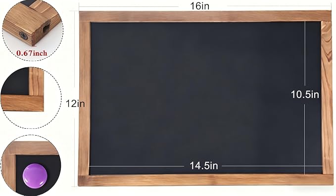 newnewshow 12"x16" Magnetic Chalkboard - Image 2