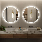 BEAUTYPEAK 28x28 LED Round Bathroom Mirror - Image 7