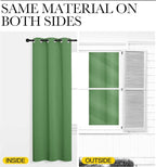 NICETOWN Froest Green Blackout Curtains 86 inches Length - Image 5