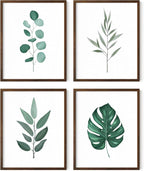 HAUS AND HUES Green Plant Art Print Set of 4-16x20 by HausandHuesArtPrints