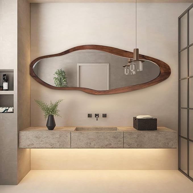 Irregular Full Length Mirror, Large Asymmetrical Wall Mirrors - Image 4