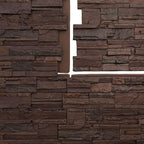 EverStone Cascade Faux Stone Panel, 48 5/8"W x 24 3/4"H x 1 1/4"D, Deep Creek - Image 9