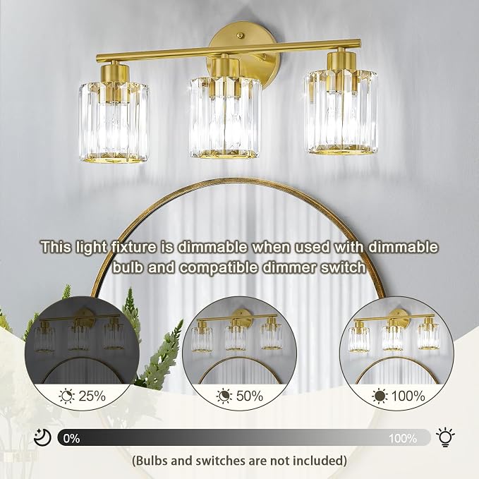 Crystal Bathroom Light Fixtures, Bathroom Lighting Fixtures Over Mirror - Image 8
