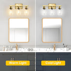Ascher Bathroom Vanity Light Fixtures, 3 Light Wall Sconces Lighting - Image 3