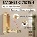 2PCS Foldable Gold Wall Hooks, Heavy Duty Zinc Alloy Folding Wall Hooks - Image 4