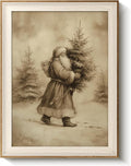 VIYYIEA Framed Wall Art for Living Room, Santa Claus Delivering a Christmas by VIYYIEAART