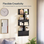 HOOBRO Corner Shelf Wall-Mounted, 4-Tier Corner Bookshelves - Image 5