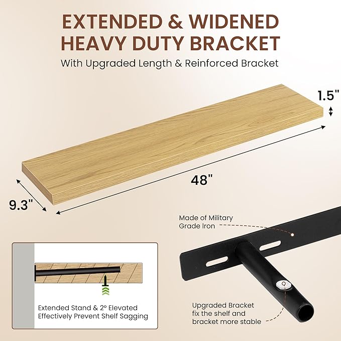 Dreamland 48 Inches Floating Shelves - Image 3