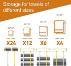 Towel Racks for Bathroom Wall Mounted, Metal Towel Holder - Image 6
