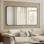 BEAUTYPEAK 30" x 48" Black Metal Frame Rectangle Vanity Mirror - Image 5