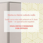 Cubicle Wallpaper for Fabric Walls Removable-Gold and White Geometric Wallpaper - Image 6
