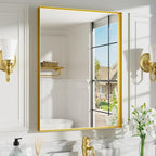 22x30 Inch Gold Bathroom Mirrors by Dimelax