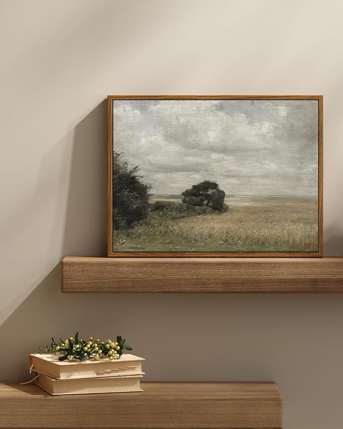 InSimSea Framed Canvas Wall Art Vintage Decor, Landscape Wall Art Prints - Image 2