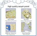 COKAOBE Black Shimmer Wall Backdrop, Photo Backdrops - Image 3