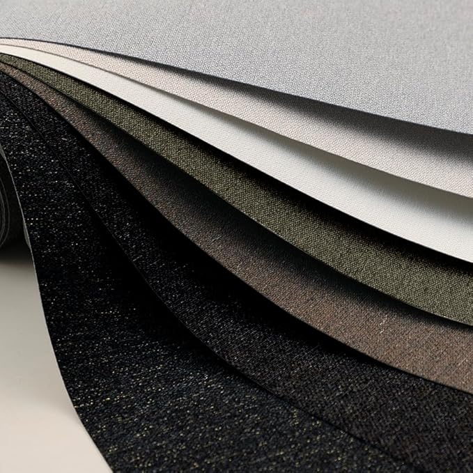Beige Peel and Stick Wallpaper Slight Velvety Feeling Woven Fabric Grasscloth - Image 3