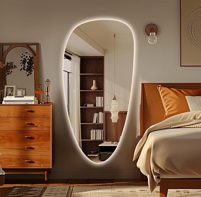 Led Full Body Mirror, Frameless Hanging Dressing Mirrors - Image 2