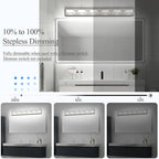 Ralbay Brushed Nickel Bathroom Lights Fixtures Dimmable 5 Color Temperature - Image 3
