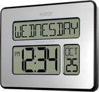 La Crosse Technology Atomic Wall/Table Clock, 7.5-inch H x 9.75-inch W x 1-inch - Image 2