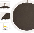 Large Round Mirror 36 Inch, Natural Mother of Pearl Inlay Mosaic Frame Circle - Image 4