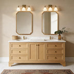 WallBeyond 28" x 40" Rounded Corner Arch Wall Mirror - Image 7