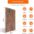 IZODEKOR 3D Wall Panels Brick Effect - Image 3