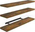 AMADA HOMEFURNISHING 23.6" L Floating Shelves, Wall Shelves Set of 3 by AMADAHOMEFURNISHING