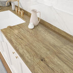 WESTICK Brown Wood Contact Paper Removable Wooden Wallpaper Self Adhesive Wood - Image 3