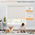 AOSKY No Drill Cordless Blackout Roller Shades - Image 3