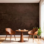 Deep Brown Peel and Stick Wallpaper Concrete 16" x118" Cholocate Limewash - Image 2