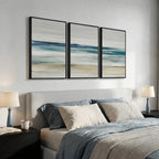 Framed Abstract Coastal Wall Art - Image 2