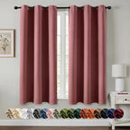 MIULEE Blackout Curtains for Bedroom Living Room 2 Panels, Thermal Insulated by MIULEE