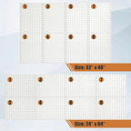 PBHEPJ 8 Pcs Metal Pegboard Panels, Heavy Duty Peg Boards - Image 3