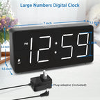 Peakeep Digital Alarm Clock for Bedroom Bedside, Loud Alarm Clock for Heavy - Image 2