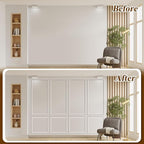 Pangda Peel and Stick Wall Molding Kit, 3D Premade Accent Molding Wainscoting - Image 5